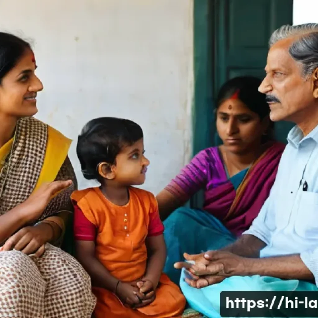 변호사와 공익 법률 지원 경험 - **Prompt:** "A diverse group of Indian citizens, including a young woman in a modest saree, an elder...