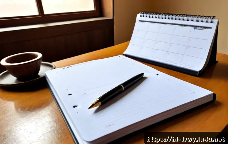 Home 17 변호사 업무 일지 템플릿 - Photorealistic Indian lawyer organizing a daily work diary template at a clean wooden office desk, n...